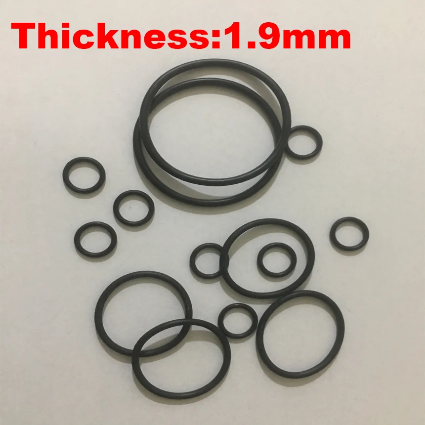 

300pcs 13x1.9 13*1.9 13.3x1.9 13.3*1.9 OD*Thickness Black NBR Nitrile Chemigum Rubber O-Ring Washer Oil Seal O Ring Gasket
