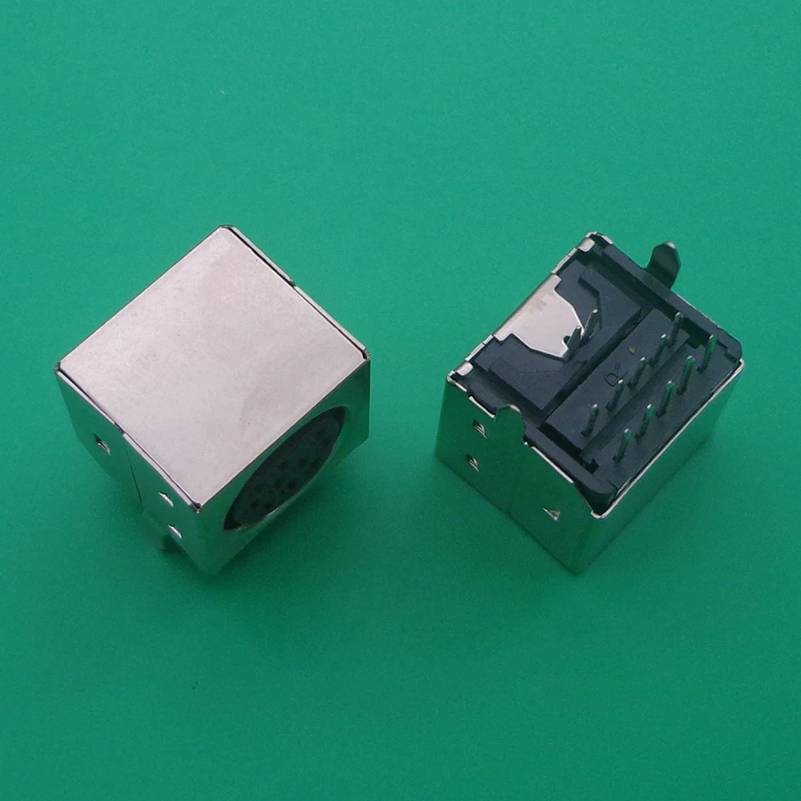 

2-20pcs/lot MD Housing Female DIN 10 Mini Pin S-video Adapter Socket Mini DIN Port Connector