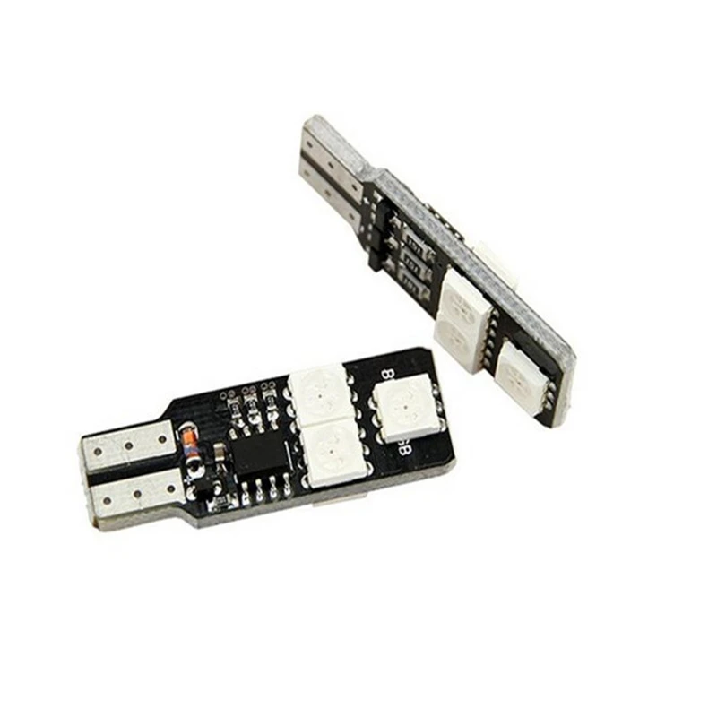Новый многофункциональный Цвет RGB T10 194 168 W5W светодиодный клиновидный для салона