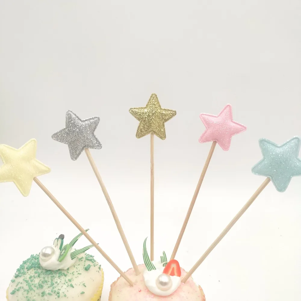 5 шт./компл. зубочистка в виде звезды из Селеста для торта на день рождения
