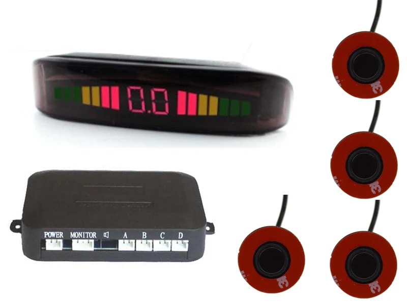 Плоский Автомобильный датчик 13 мм светодиодная резервная радарная система