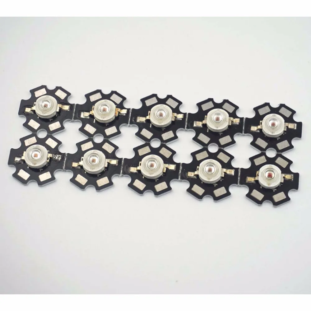 

100PCS 3W High Power LED 3 Watt Red 660NM Diode Light Emitter 700mA Plant Growth Lamp DIY with 20mm base