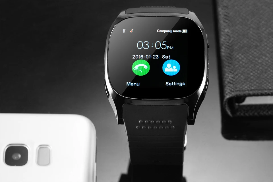 Смарт часы T8 Bluetooth часы телефон монитор сна поддержка SIM TF карта камера шагомер Reloj Inteligente батарея для Android