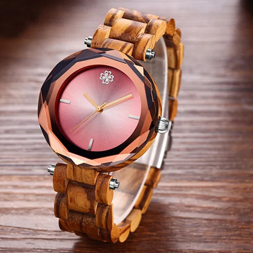red zebra watch Современный Синий Розовый женственный Женева маленькое дерево для женщин Роскошные модные часы кварцевые браслеты наручные часы геометрический дамы часы - Цвет: red zebra watch