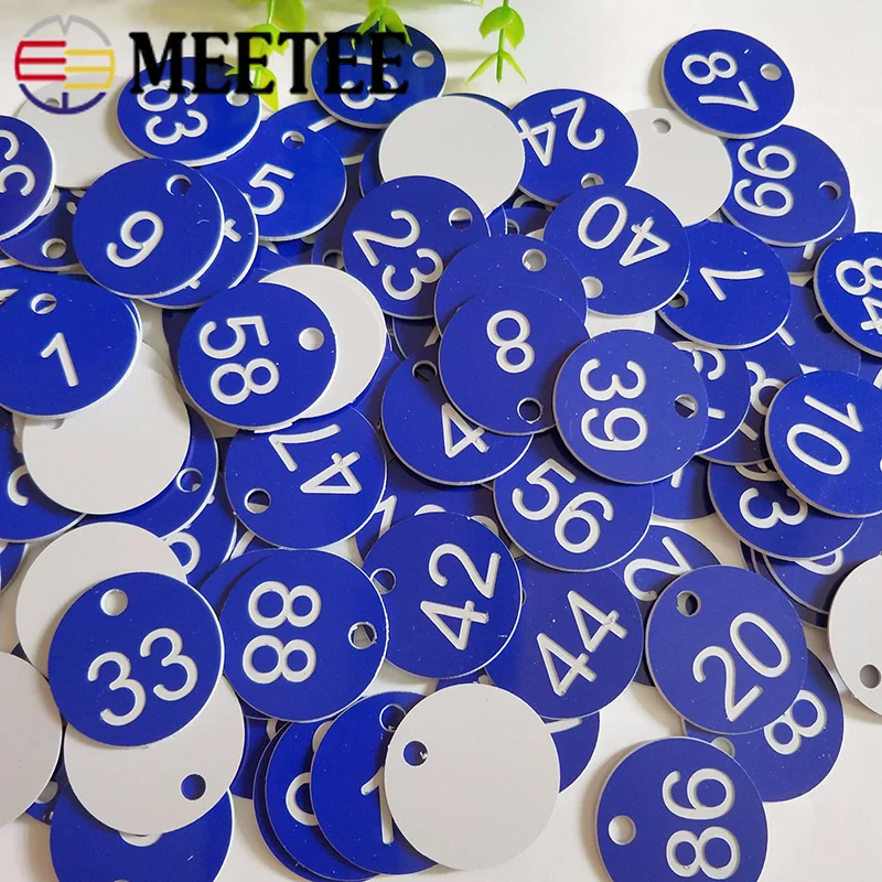 Meetee 50 шт. разноцветные пластиковые цифры дисковые запястья спираль Пряжка