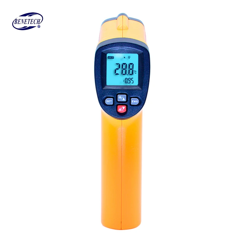 GM300E BENETECH цифровой термометр GM320~ GM900 Бесконтактный инфракрасный термометр Температурный пистолет с ЖК-дисплеем с подсветкой - Цвет: GM300E