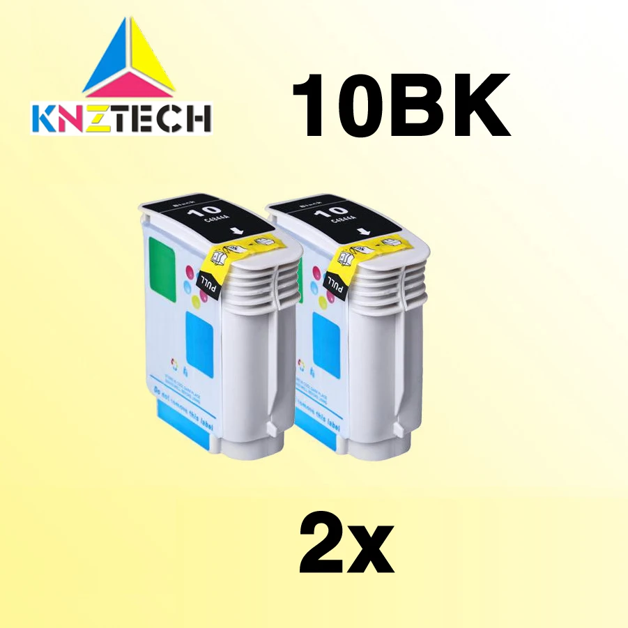 

2pcs 10BK black ink cartridge compatible for hp10 C4844A 800 K850 500 1200