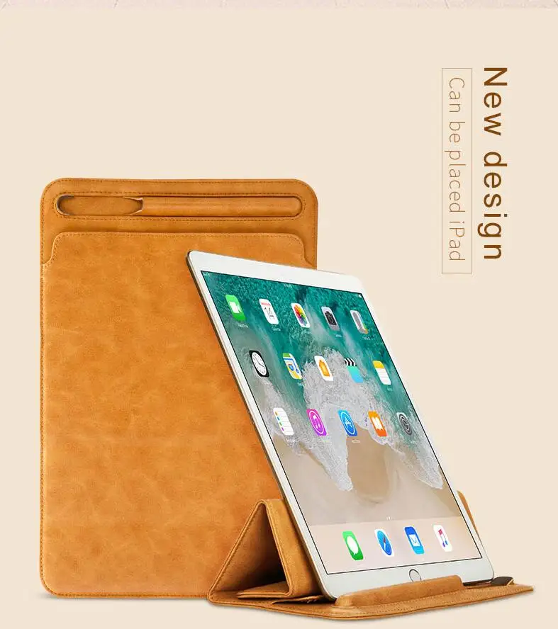 Jisoncase Роскошный кожаный чехол для ipad Pro12.9 дюймов чехол Защитный чехол для сумки с карандашом держатель для ipad чехол