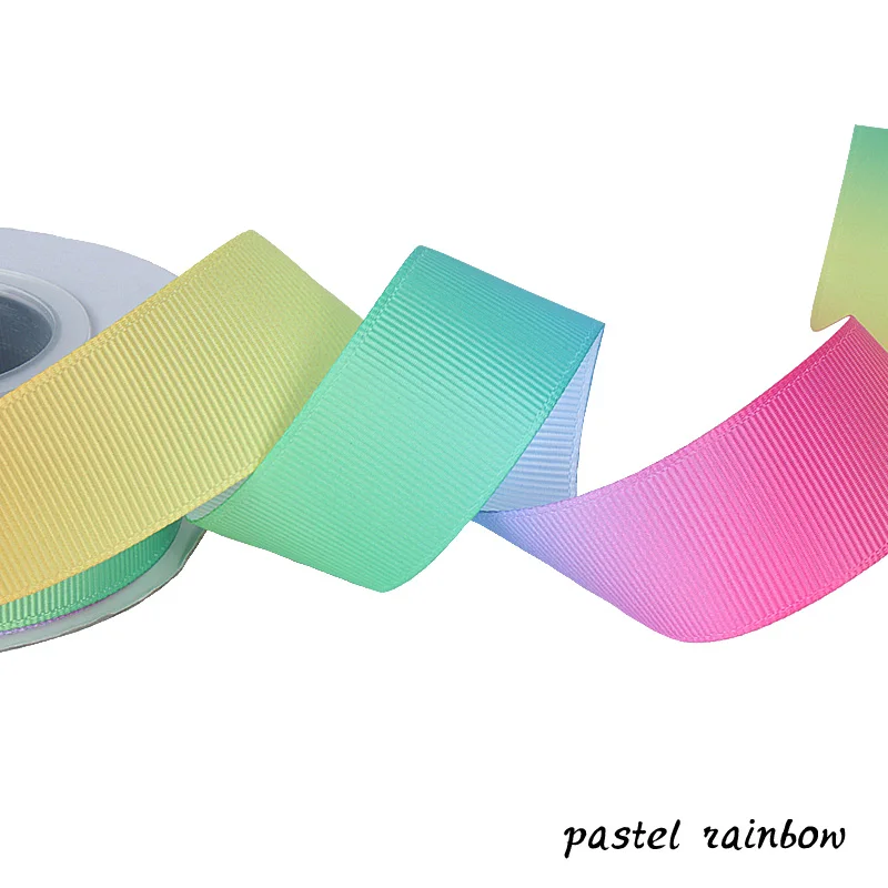Лента FLRA (50 ярдов/партия) лента Флора Пастельная Радужная для бантов|rainbow grosgrain