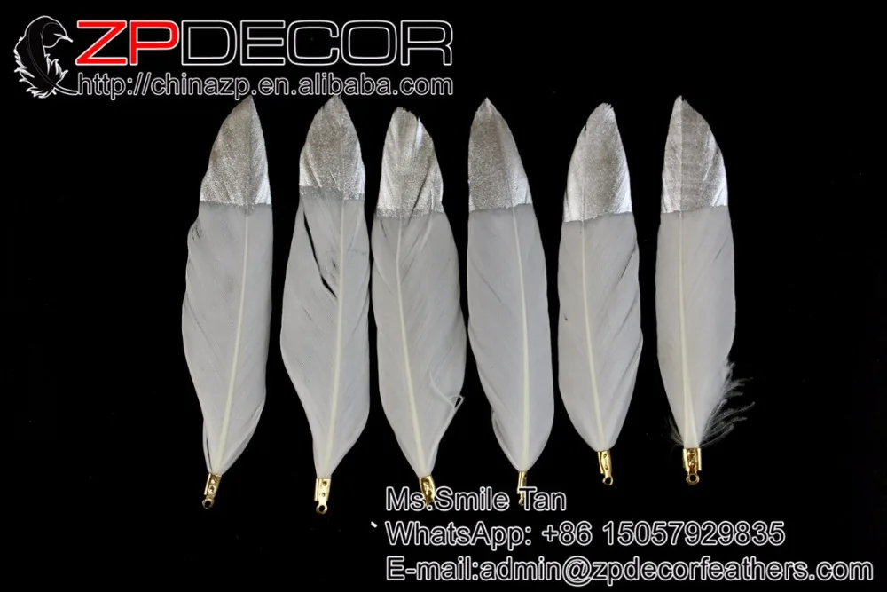 ZPDECOR 5-10 см (3-6 дюймов) 100 шт тщательно изготовленные серебряные металлические