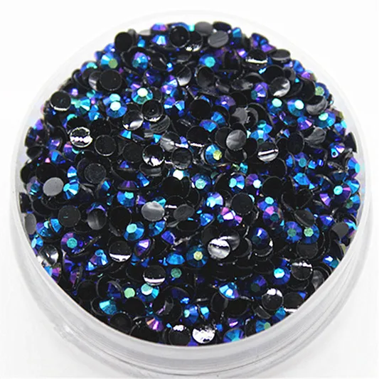 

5mm SS20 Resin Flatback Rhinestone Jelly Purple Red AB 14 facets DIY nail/phone case decoration,10000pcs/bag
