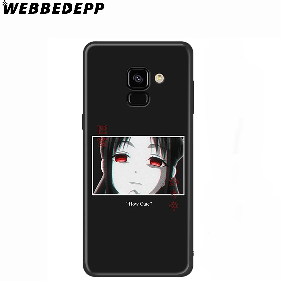 WEBBEDEPP аниме девушка милые лица Силиконовый чехол для Samsung Galaxy A3 A5 A6 A7 A8 A9 A10 A20 A30 A40 A50