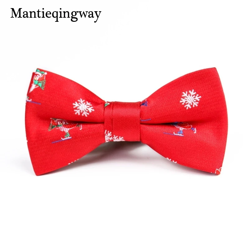 Mantieqingway/детские рождественские галстуки бабочки для маленьких мальчиков рубашки