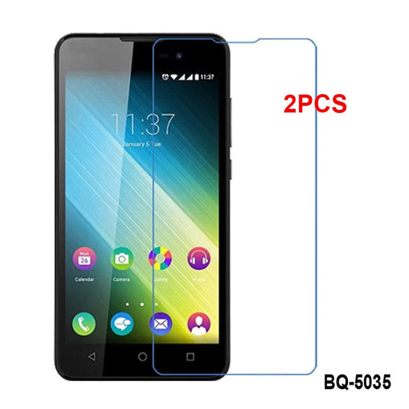 2 шт., закаленное стекло BQ BQ-5035, бархатная Защитная пленка для экрана 9H 2.5D, взрывобезопасная Защитная стеклянная пленка для BQ 5035 Velvet