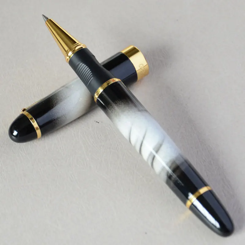 JINHAO X450 серый мрамор и золотой РОЛИК ручка Фиолетовый Синий Розовый Красный коралл белый зеленый черный 21 цветов для выбора JINHAO 450