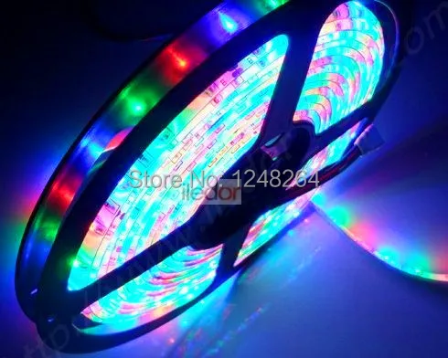 5 м/лот SMD 5050 Водонепроницаемый светодиодный RGB DC12V м/рулон 60 s/M 14 4 w/m10mm гибкие