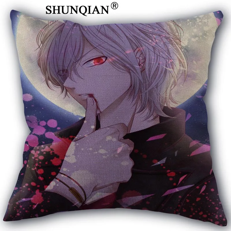 Изготовленная на заказ накидка для подушки Diabolik Lovers хлопковые льняные наволочки
