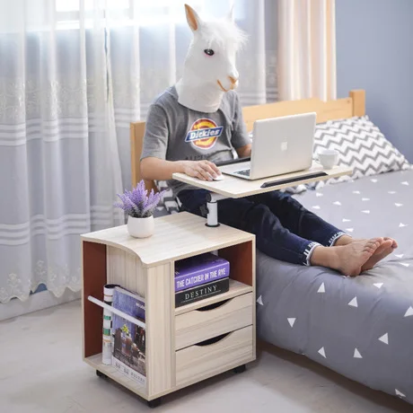 Ночные столики мебель для спальни дома деревянные передвижные ночные с