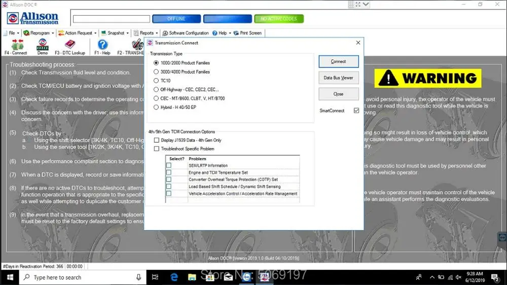 Новейшее универсальное программное обеспечение Allison DOC PC+ GEN5 файлов+ активатор