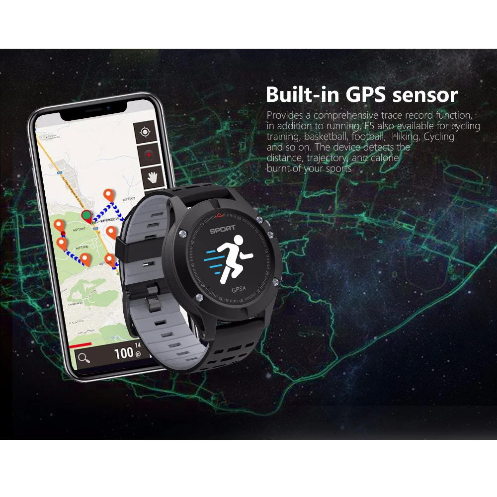 Мужские умные часы с шагомером пульсометром GPS многофункциональными спортивными