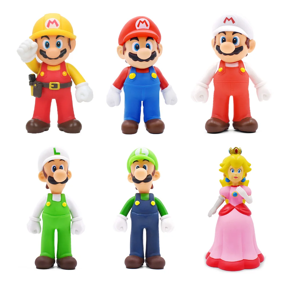 8-15 см Фигурки "Супер Марио" игрушки Mario Bros Bowser Luigi Koopa Yoshi Mario Maker Odyssey ПВХ фигурка модель куклы игрушки подарок