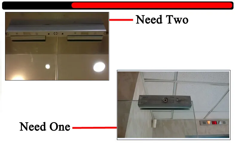 U образный кронштейн с магнитным замком для безрамочного стекла весом 280 кг 600 фунтов|bracket| |