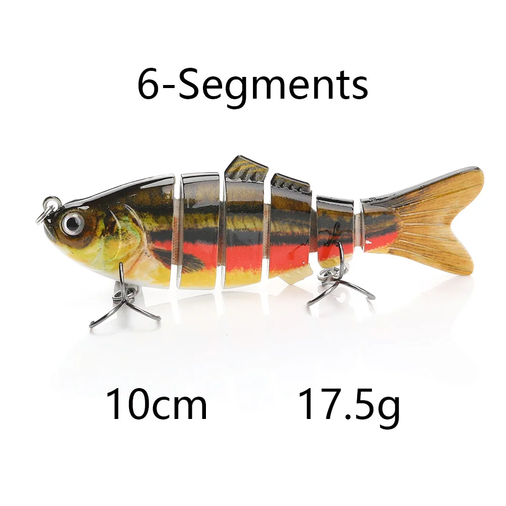 C-6 VTAVTA, 10 см, 20 г, воблеры для рыбалки, 6 сегментов, Swimbait, рыболовные приманки, кренкбейт, Мульти соединенная жесткая приманка, искусственная приманка, приманка для рыбы - Цвет: C-6