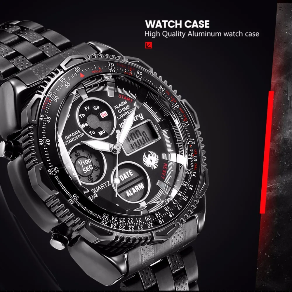 Часы наручные мужские в стиле милитари аналоговые цифровые брендовые Роскошные