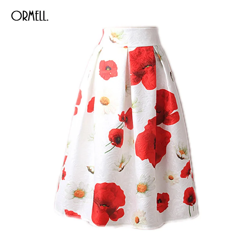 ORMELL Осенью Новый женская Мода Vintage Юбки Высокая Талия Улица Толщиной Подкладка