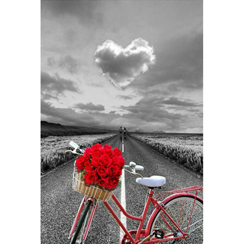 

YIKEE diamond painting Bicycle,cross stitch diamond,diamond mosaic paintings K340