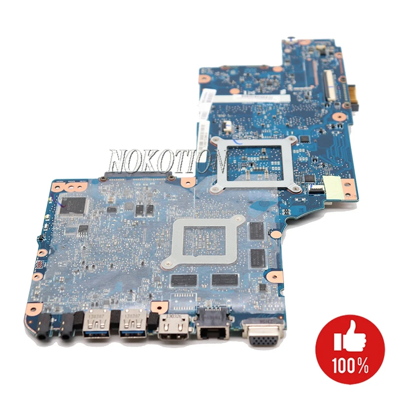 NOKOTION Фирменная Новинка H000052580 основная плата для Toshiba Satellite C850 L850 c855 15,6 Экран материнская плата для ноутбука 7600 м GPU DDR3