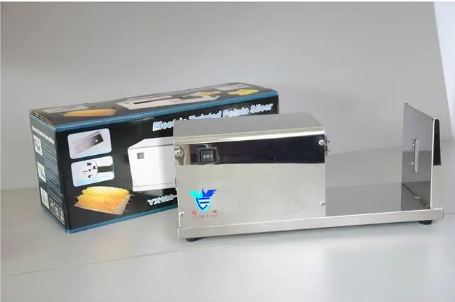 値段 送料無料528スパイラルポテトカッター電気自動ハリケーンポテトタワーマシン、スパイラルポテトポテトカッター