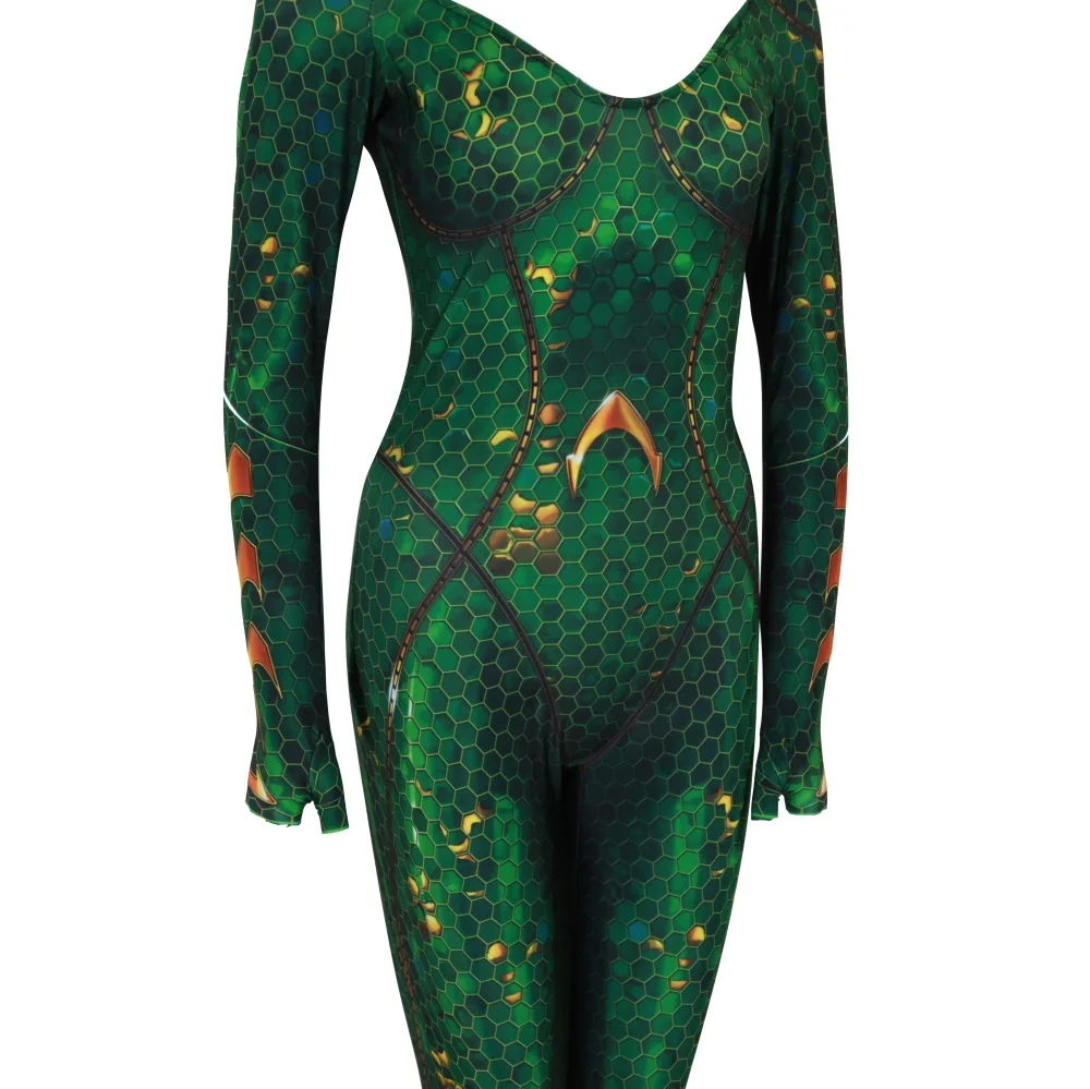Новый костюм для косплея Aquaman Mera Queen Женский Детский комбинезон Zentai