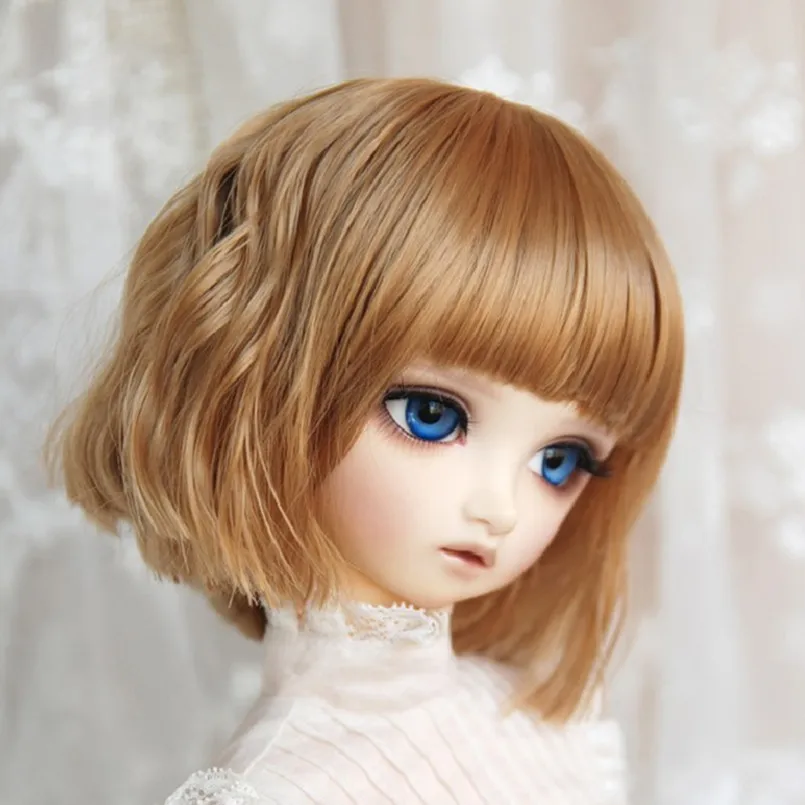 BEIOUFENG 1/3 1/4 BJD Doll Wigs Fashion Short Curly Hair Accessories for Dolls High Temperature Wire | Игрушки и хобби