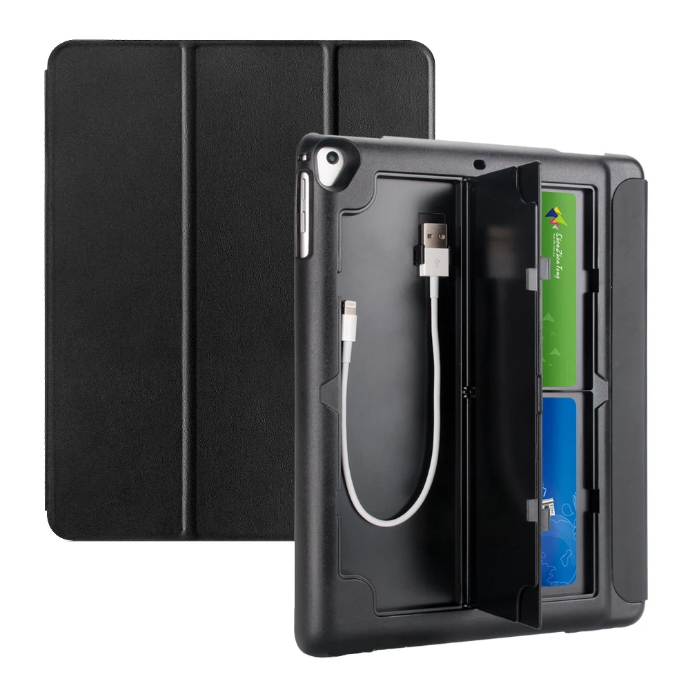 Чехол для Apple ipad 9,7 с держателем для карандашей, чехол для ipad 5 6 Air 1 2, USB планшет с картой, чехол с откидной крышкой+ пленка