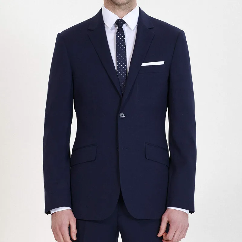 

HCF by Air Men's 1 Piece 2 Button Peak Lapel Skinny Fit Men Leisure Business Tuxedo Men Formal Suits Jacket Dark Navy Blue