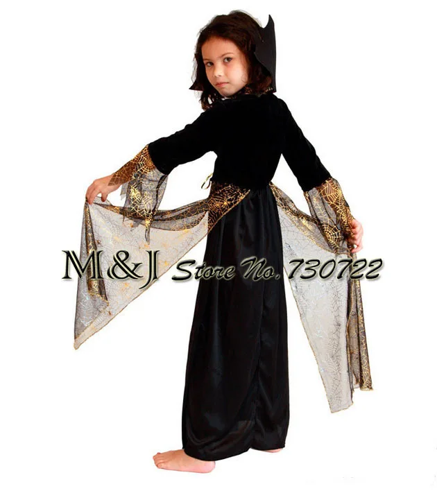 Бесплатная доставка! Необычный красивый костюм ведьмы-паука ведьмы карнавальные