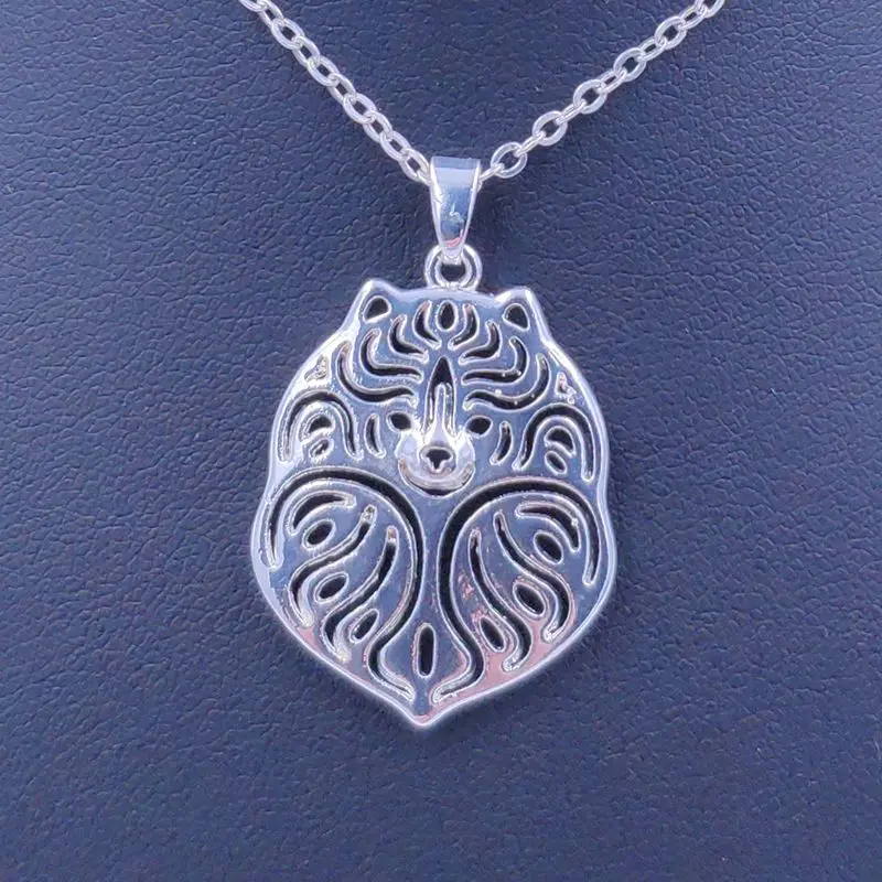 Pomeranian Teddy Necklace Dog Animal Pendant Gold Silver Plated Jewelry For Women Male Female Girls Ladies Kids Boys N029 | Украшения и