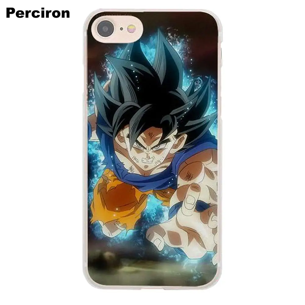 Окрашенные для Apple iPhone X 4 4S 5 5C SE 6 6S 7 8 Plus LG G3 G4 G5 G6 K4 K7 K8 K10 V10 V20 Dragon Ball Z Goku Ultra Instinct |