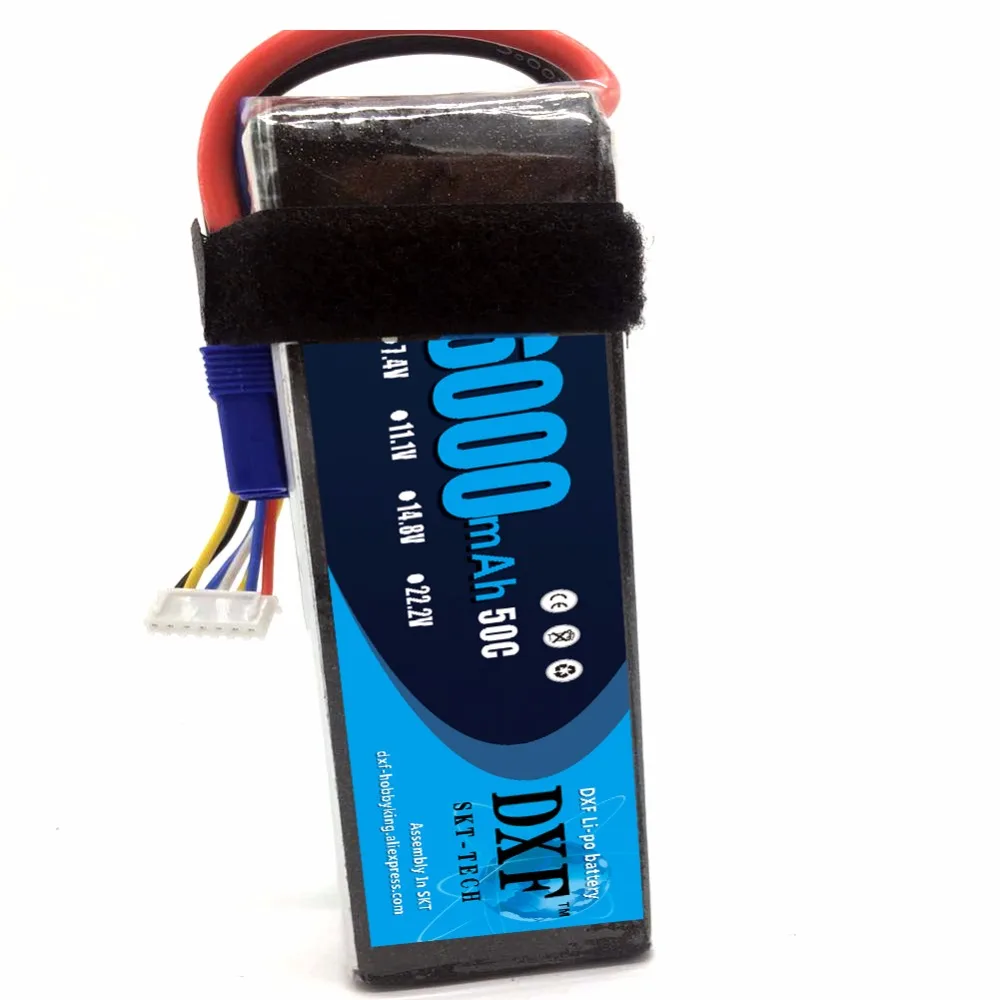 DXF 22 2 V 6S 6000mAh 50C RC Lipo Bateria Max 100C LiPo батарея AKKU для Yak 54 вертолета самолета Align 7 дрона |
