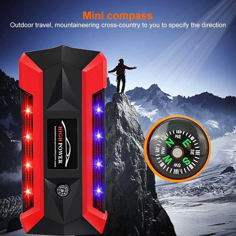 89800 mAh автомобиль скачок стартер для бензин 8L Diesel 6L лучшие 600A Booster Мощность банк