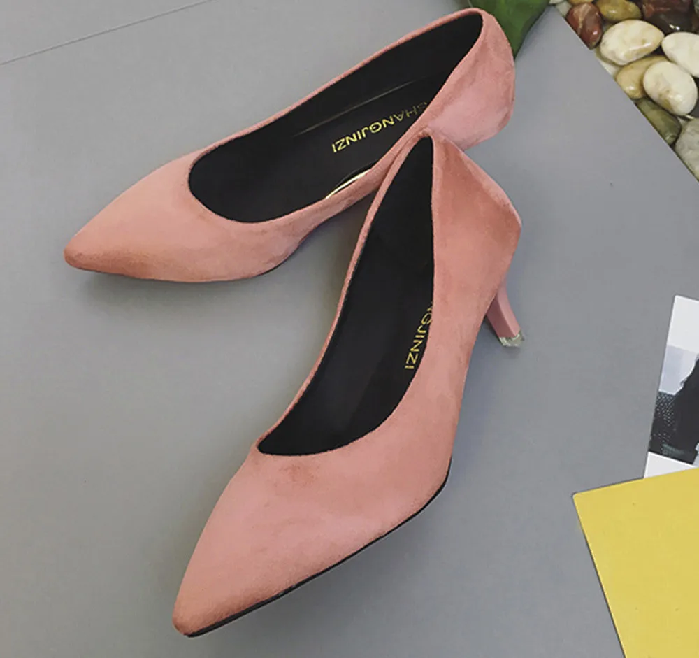 Женские модельные туфли с острым носком на высоком каблуке Цвет Черный открытые