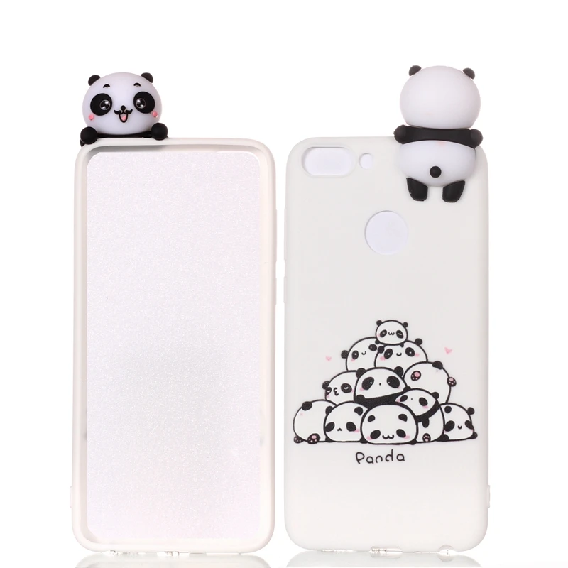 Чехол для Huawei P Smart Case 3D мультяшная игрушка Сова панда Единорог Кошка мягкий