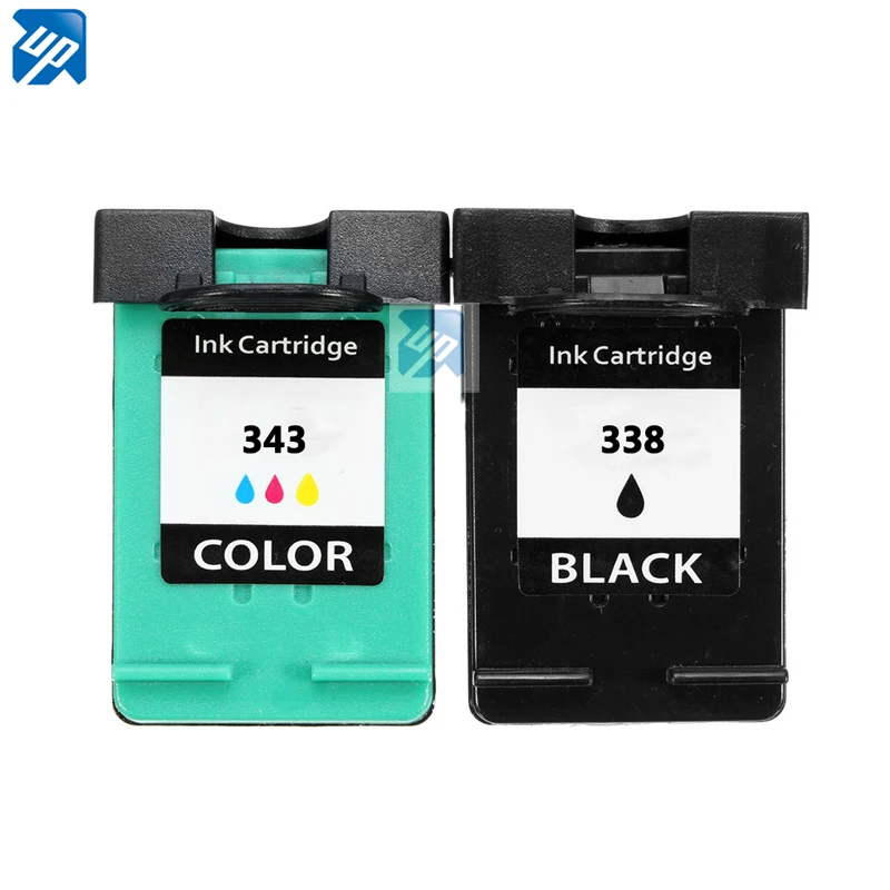UP brand 2pk Ink Cartridge replacement For HP 338 343 PSC 1500 1510 1513 1600 1610 2300 2600 2610 Photosmart C3100 C3110 C3150 | Компьютеры