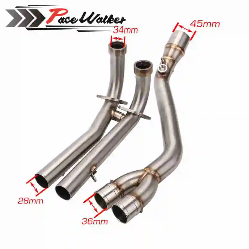 Мотоцикл среднего выхлопной трубы + 51 мм выхлопных газов изменение скутер