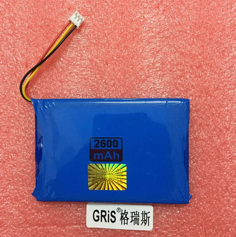 7,4 V литиевая батарея 606090 706090 2600mAH игровой автомат видео портативный плеер evd/DVD три 3 провода аккумулятор литий-ионный аккумулятор