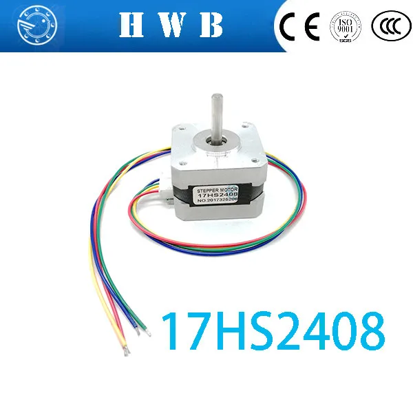 

Free shipping 3PCS 17HS2408 4-lead Nema 17 Stepper Motor 42 motor 42BYGH 0.6A CECNC Laser and 3D printer