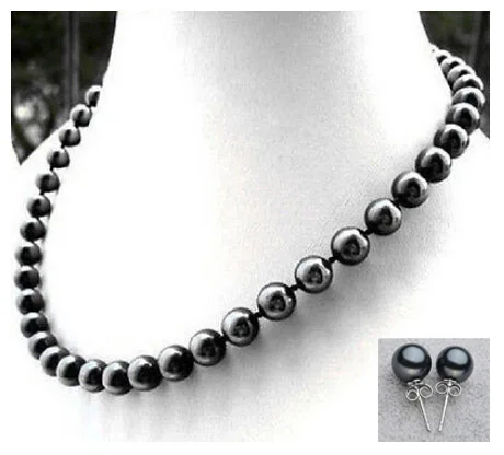 Real 10mm Black South Sea Shell Pearl style Fine Noble real Natural free shipping | Украшения и аксессуары