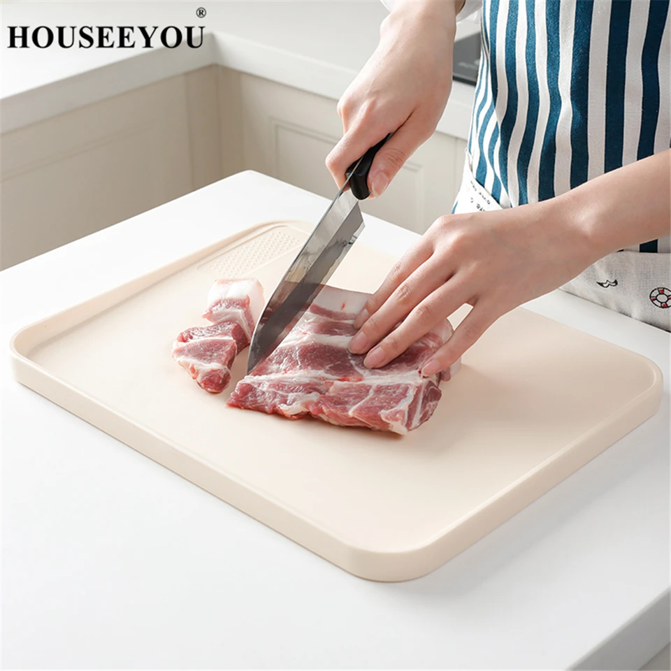 Креативная разделочная доска HOUSEEYOU с защитой от утечки пластиковая в японском