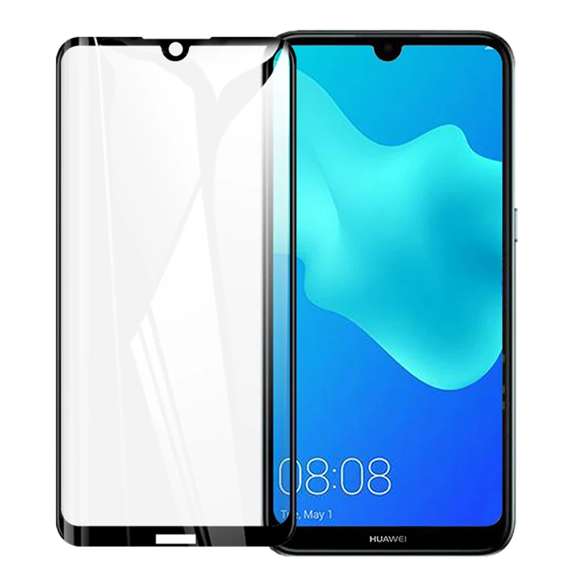 Полное покрытие закаленное стекло для Huawei Y5 2019 Защитная пленка экрана LX9 LX1 LX2 LX3